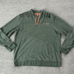 Vineyard Vines Sweatshirt Mens XL Green 1/4 Zip Tactical Pullover Preppy
